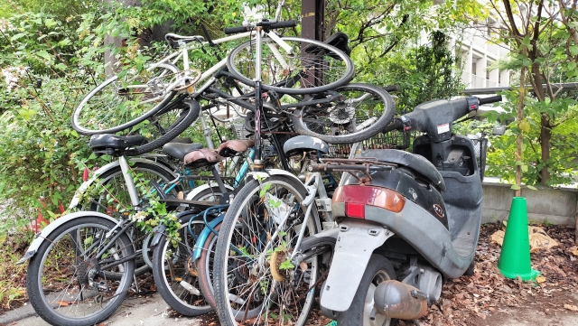 自転車の不法投棄