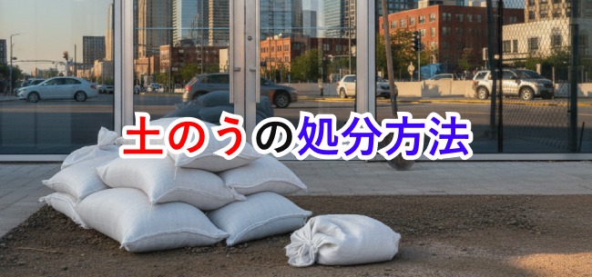 土のう処分記事アイキャッチ