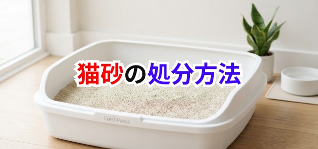 猫砂の処分方法の記事アイキャッチ
